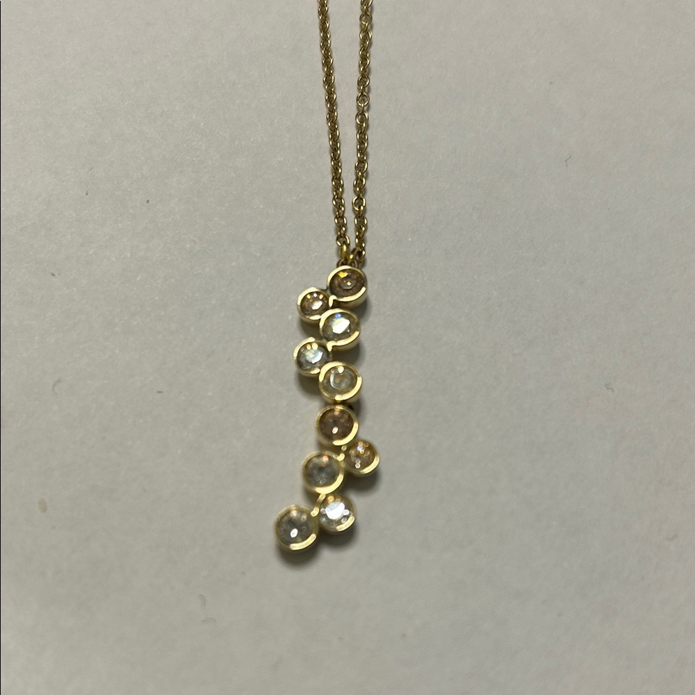 Swarovski Gold and Silver Crystal Necklace